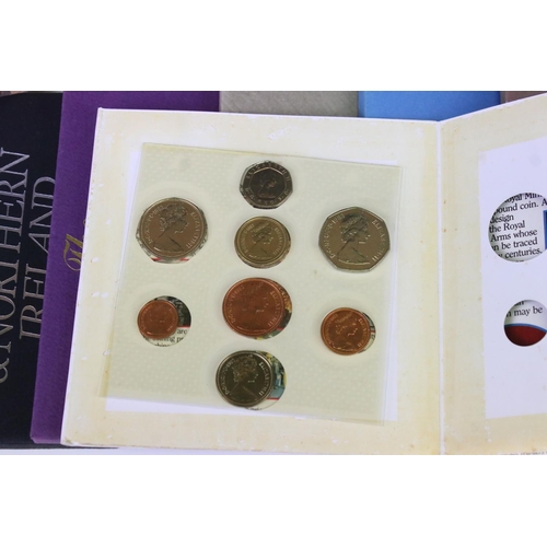 68 - A Collection Of Eleven Royal Mint Uncirculated Coin Year Sets To Include 1982, 1983, 1984, 1985, 197... 