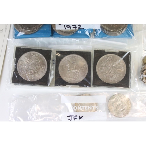 7 - A Collection Of Mainly British Pre Decimal Coins Together With Commemorative Crowns And A Small Quan... 