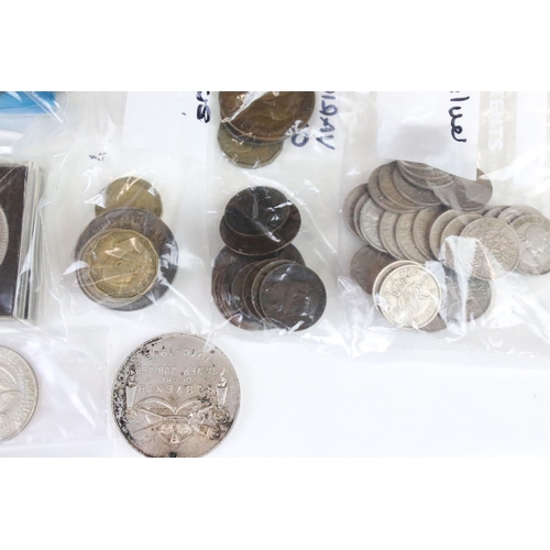 7 - A Collection Of Mainly British Pre Decimal Coins Together With Commemorative Crowns And A Small Quan... 