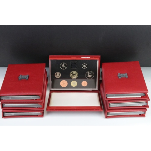 70 - A Collection Of Seven Royal Mint Proof Coin Year Sets To Include 1993, 1994, 1995, 1996, 1997, 1998 ... 