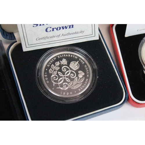 72 - A Collection Of Four Cased Silver Proof Coins To Include The 1986 Scotland Commonwealth Games £2 Coi... 