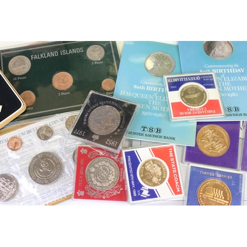 76 - A Collection Of Mainly British Uncirculated Coin Sets To Include £2, £1, £5 and Commemorative Exampl... 