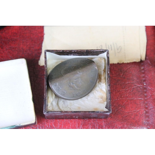 77 - A Collection Of British And World Coins Contained Within An Album To Include Silver Examples, Chines... 