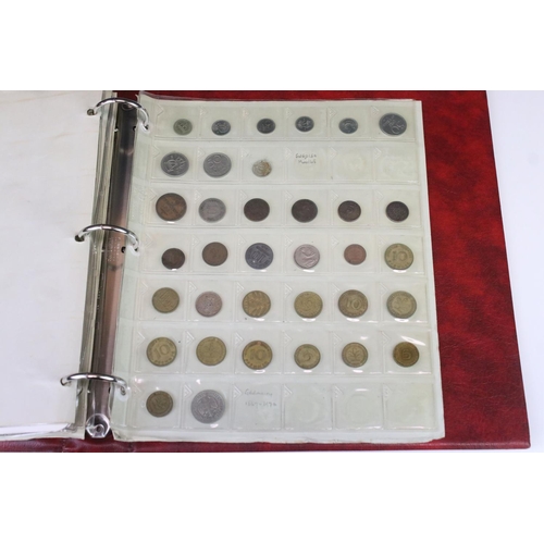 77 - A Collection Of British And World Coins Contained Within An Album To Include Silver Examples, Chines... 