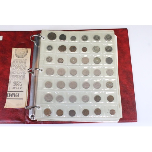 77 - A Collection Of British And World Coins Contained Within An Album To Include Silver Examples, Chines... 