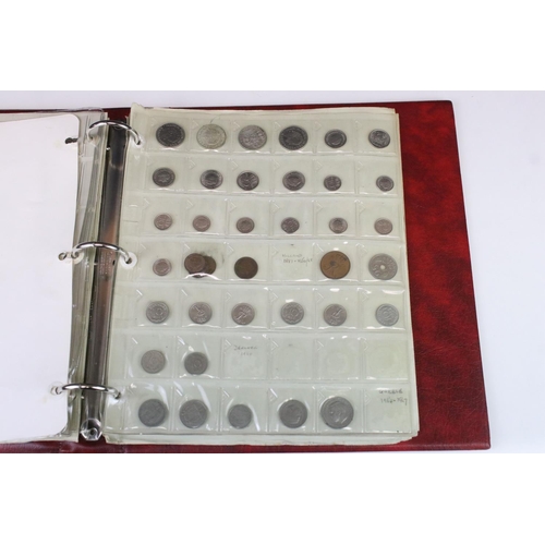 77 - A Collection Of British And World Coins Contained Within An Album To Include Silver Examples, Chines... 