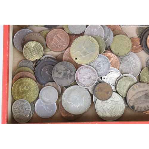 81 - A Small Collection Of British And World Coins To Include Commemorative And Pre Decimal Silver Exampl... 