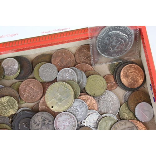 81 - A Small Collection Of British And World Coins To Include Commemorative And Pre Decimal Silver Exampl... 