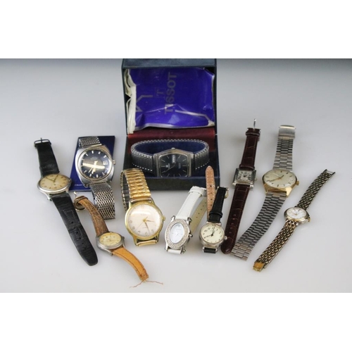 564 - Collection of vintage gents and ladies wristwatches to include Tissot Seastar; Emporer; Sekonda; Avi... 