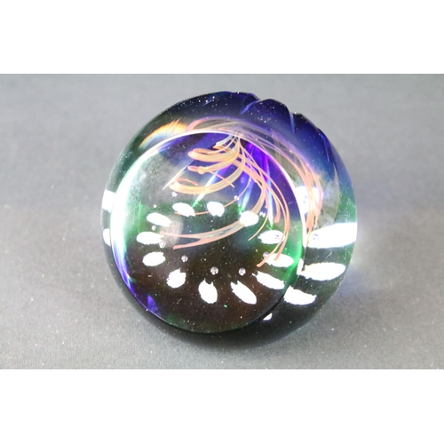 10 - Six limited edition Caithness paperweights to include Rambling Beauty series 2 Helen MacDonald (1/1)... 