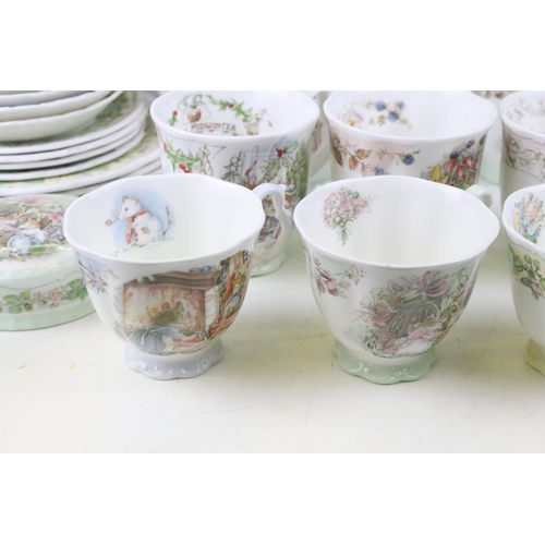 14 - Collection of Brambly Hedge tea wares to include matching teapot, cream jug and sugar bowl, four sea... 