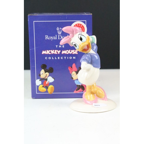 25 - Six boxed Royal Doulton 'The Mickey Mouse Collection' porcelain figures to include Mickey Mouse (MM1... 