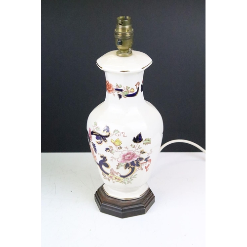 26 - Three Masons Ironstone 'Mandalay' ceramic table lamps to include a ltd edn example (41cm high) and a... 