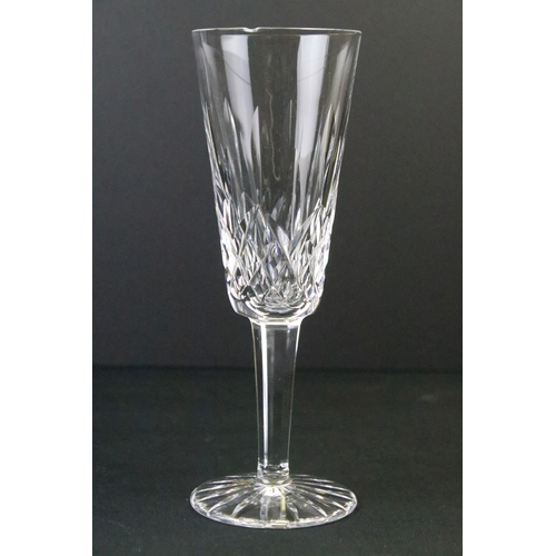 27 - Waterford 'Lismore' pattern drinking glasses to include 6 hock glasses, 6 Champagne glasses, 6 wine ... 