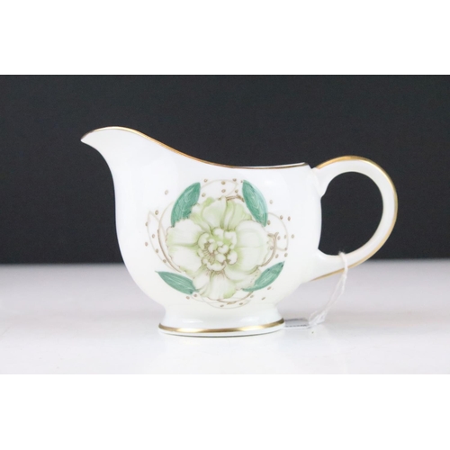 42 - Susie Cooper 'Gardenia' floral tea set for six to include teapot & cover, 6 teacups & saucers, 6 tea... 