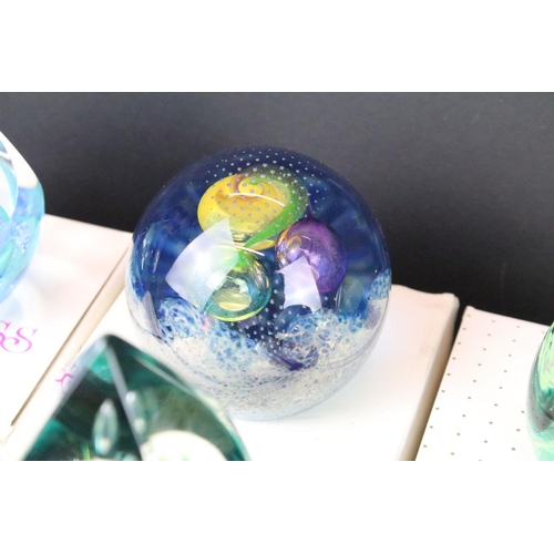 53 - Ten boxed Caithness glass paperweights to include Ocean Odyssey (ltd edn no. 43/350), Sweet Columbin... 