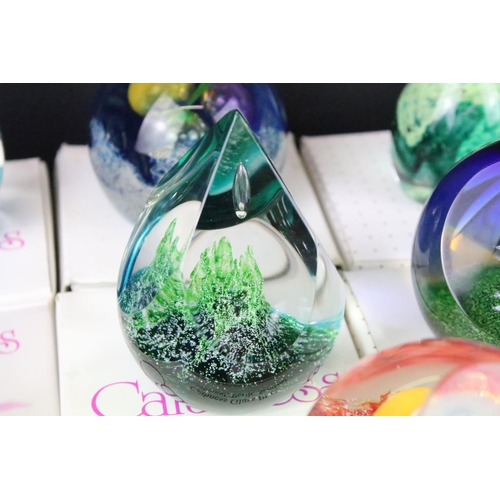 53 - Ten boxed Caithness glass paperweights to include Ocean Odyssey (ltd edn no. 43/350), Sweet Columbin... 