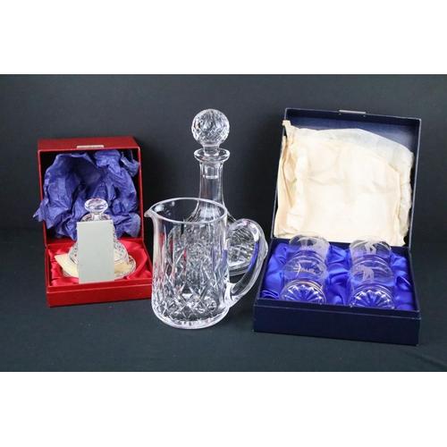 60 - Collection of mixed 20th century glassware to include Waterford Crystal, Dartington Crystal & Edinbu... 