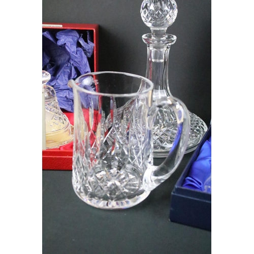 60 - Collection of mixed 20th century glassware to include Waterford Crystal, Dartington Crystal & Edinbu... 