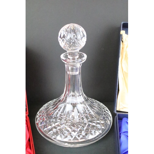 60 - Collection of mixed 20th century glassware to include Waterford Crystal, Dartington Crystal & Edinbu... 