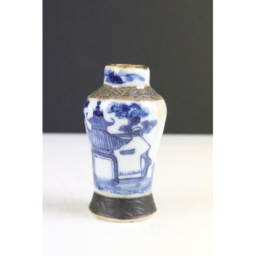 67 - Group of 19th Century and later Chinese ceramics to include a blue and white dish featuring vases an... 