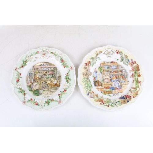 73 - Sixteen Brambly Hedge Royal Doulton plates to include; The Plan, The Outing, The Picnic, The Engagem... 