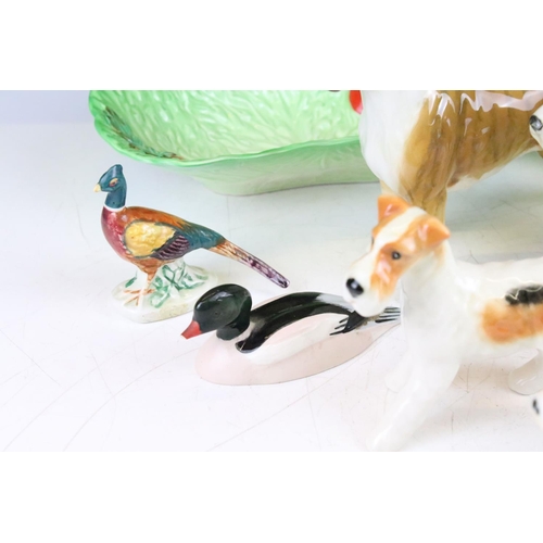 75 - Collection of Beswick dogs to include Jack Russell, Boxer, English bull terrier, terriers, Doberman ... 