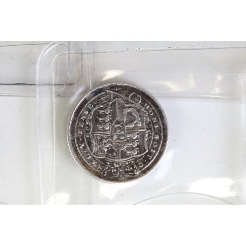 290 - A collection of fourteen British King George III early milled silver coins to include three half cro... 