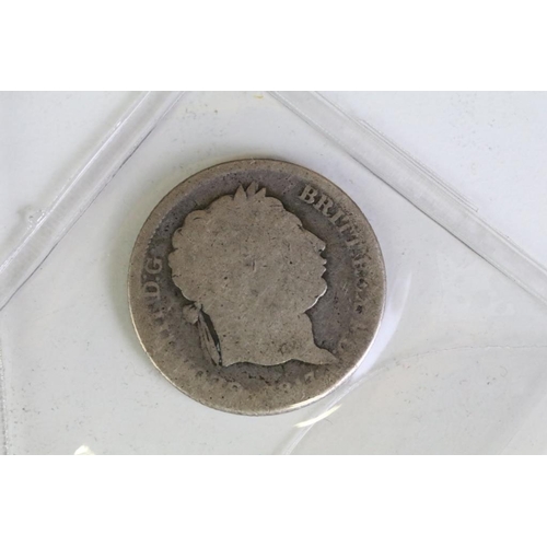 290 - A collection of fourteen British King George III early milled silver coins to include three half cro... 