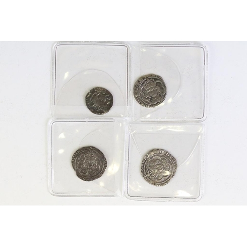 314 - A collection of four British King Henry VII hammered silver coins to include a York penny and three ... 