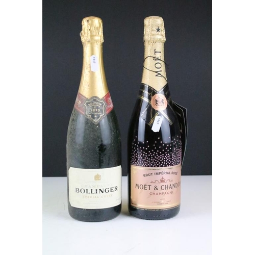 718 - Wine - Three bottles of Champagne to include Perrier-Jouet Belle Epoque Brut 1989 (75cl, 12.5% vol),... 