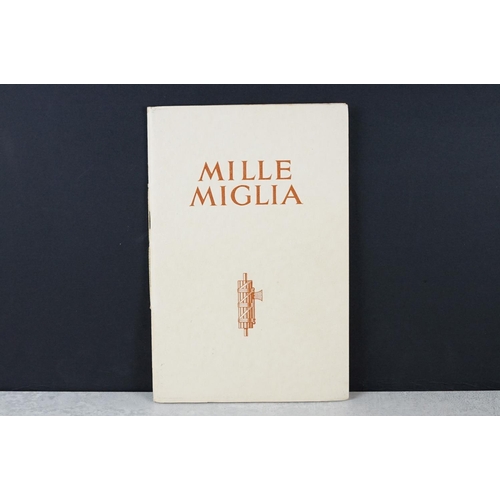 210 - A vintage 1933 Mille Miglia italian car race programme.