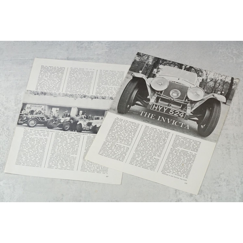 213 - Two Invicta car brochures to include 1931 and 1936 examples.