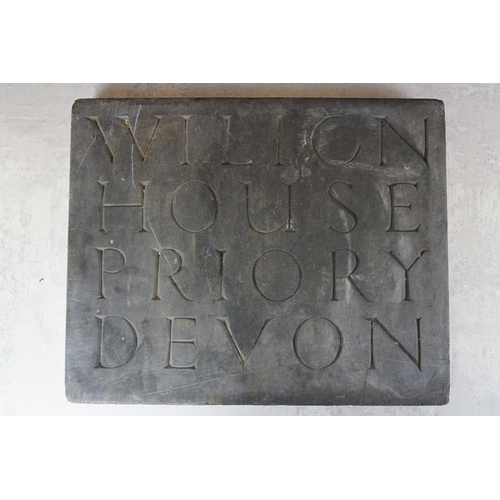 Slate panel with double-sided inscription, 'The Royal Crescent 1767 ...