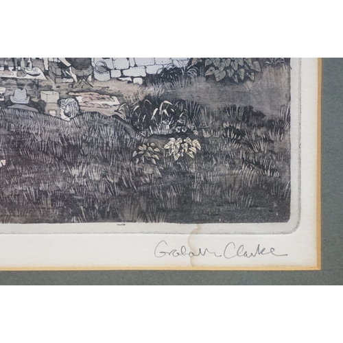 511 - Graham Clarke, A Rather Cordial Entente, limited edition etching, signed lower right, titled lower l... 