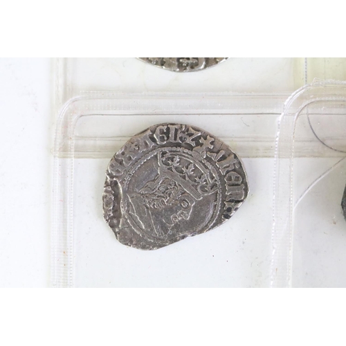 269 - Two British King Henry VIII hammered silver Groat coins together with two half groats to include Sou... 