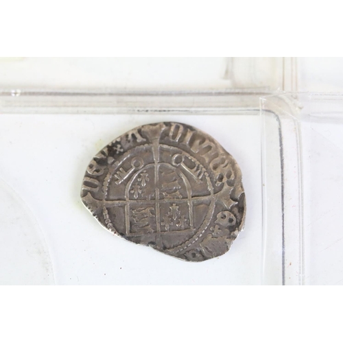 269 - Two British King Henry VIII hammered silver Groat coins together with two half groats to include Sou... 