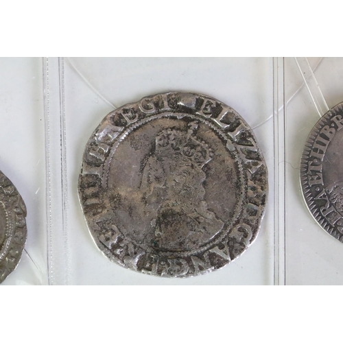 272 - A collection of seven British Queen Elizabeth I hammered silvert coins to include Shilling, 3 x Sixp... 