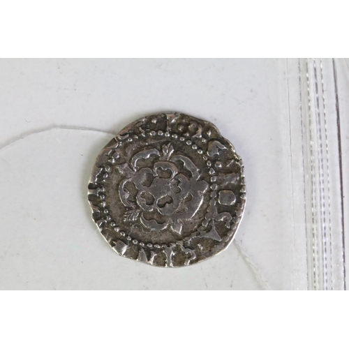 273 - A collection of six British King James I hammered silver coins to include a shilling, sixpence, 2 x ... 