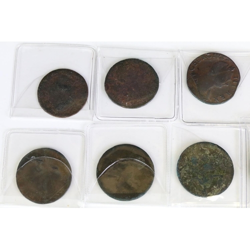 291 - A collection of British King George III early milled copper coins to include Cartwheel examples toge... 