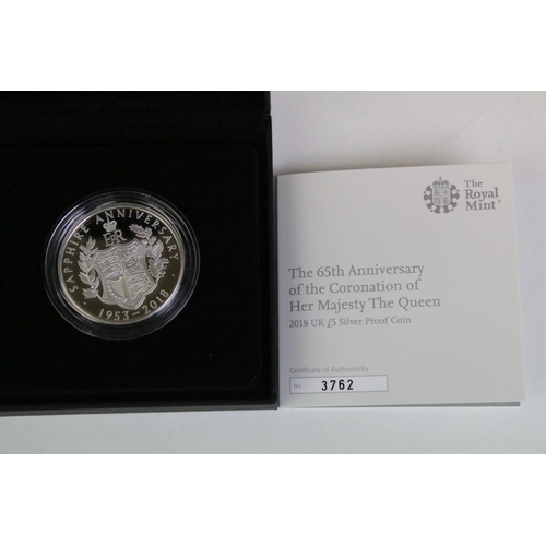 231 - A United Kingdom Royal Mint 2018 250th Anniversary of the Royal Academy of Arts £5 silver proof coin... 