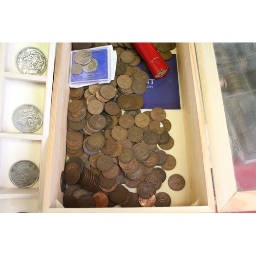 249 - A very large collection of British pre decimal and world coins to include Victorian and Georgian exa... 