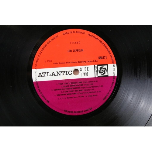 12 - Vinyl - Led Zeppelin self titled original UK pressing on Atlantic Records 588171.  Plum labels with ... 