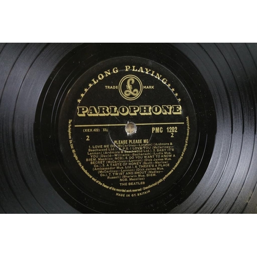 2 - Vinyl - The Beatles Please Please Me original UK mono pressing with gold & black labels, 1M / 1M mot... 