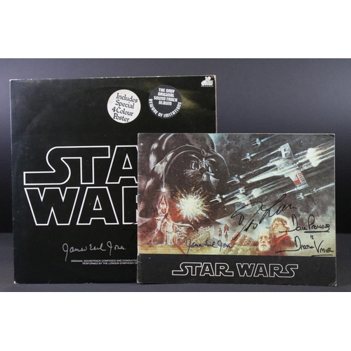 25 - Vinyl & Autographs - Star Wars Original Soundtrack LP signed by James Earl Jones & Denis Lawson, alo... 