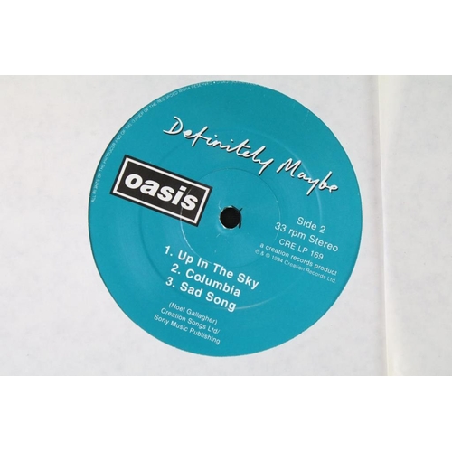 29 - Vinyl - Oasis Definitely Maybe on Creation Records CRE LP 169. Original UK 1994 Damont pressing.  Sl... 