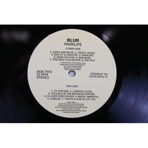 31 - Vinyl - Blur - Parklife original Uk 1994 1st Town House DMM pressing on Food Records FOOD LP 10. EX ... 