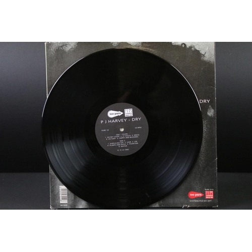 38 - Vinyl - P J Harvey Dry limited edition numbered LP on Too Pure Records PURE D10.  Sleeve Vg, inner s... 