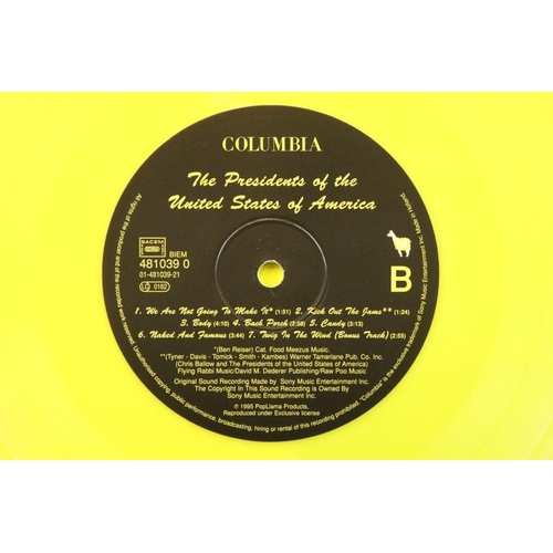 41 - Vinyl - The Presidents Of The United States Of America self titled 1995 limited edition yellow marbl... 