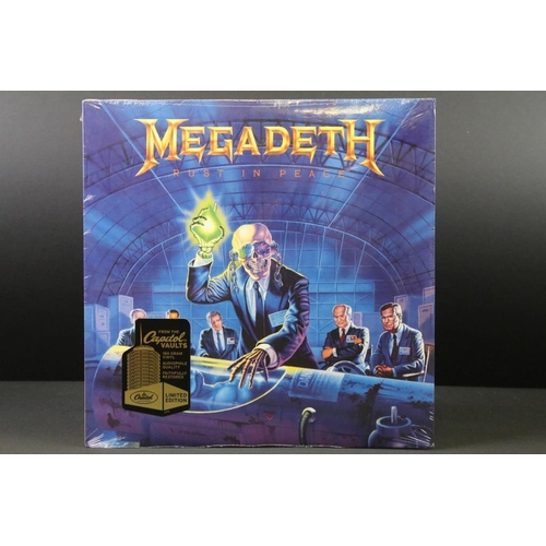 47 - Vinyl - Megadeth Rust In Peace limited edition 180g reissue on Capitol Records.  With hype sticker t... 